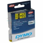 DYMO S0720730 40918 páska plastová 9mm, černá na žlutém, L=7m