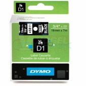 DYMO S0720910 45811 páska plastová 19mm, bílá na černém