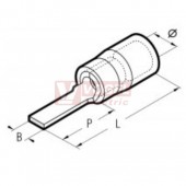 KI  6-14/PC Kolík izolovaný PC průřez 4,0-6,0mm2 / délka 14mm