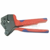 LK1-MO 056  974305 KNIPEX Lisovací kleště na konektory bez izolace, pro průřezy 0,5-6mm2/4,8-6,3mm, paralelní lisování, délka kleští 210mm