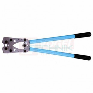 MHP 10/120 Lisovací kleště s otočnými čelistmi na CU oka lehčená 10-120mm2, tvar slisu šestihran, délka 650mm, PROFI K06, délka kleští 650mm