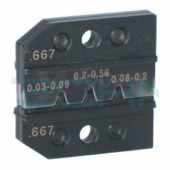 C1-DSK 08056  974924 KNIPEX Čelisti k LK-1 na D-Sub-konektory 0,03-0,56 mm2, tvar slisu zavinutý U