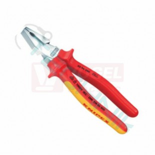 0206180 KNIPEX Kleště kombinované silové do 1000V, chromované, dvoukomponentní rukojeti, délka 180mm