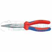 2612200 KNIPEX Kleště půlkulaté dlouhé se štípáním, rdvoukomponentní rukojeti, délka 200mm