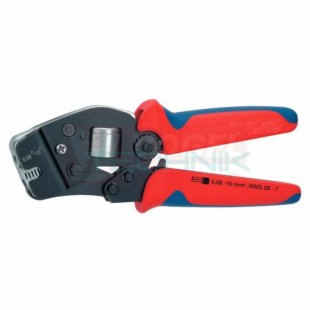 HNKE 10P  975308 KNIPEX  Lisovací kleště na dutinky s izolací i bez izolace, pro průřezy 0,08-10 mm2, dle UL, tvar slisučtverec, PROFI, délka kleští 190mm