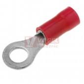 RF-M3   (OI 1,5-M 3/PK) Oko izolované PC, průřez 0,5-1,5mm2 / D=3,2mm, šíře oka 6,0mm, typ PK s druhým kovovým kroužkem pod izolací odolný vůči větší mechanické namáhání