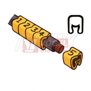 PA 1/3.40 "Y" Návlečka s potiskem "Y" průřez 1,5-4mm2 žlutá