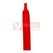 PBF   76/38 RU Smršťovací trubice 2:1, polyetylen, tenkostěnná, lesklá (3") rudá