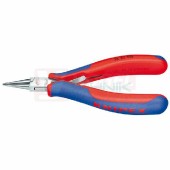 3532115 KNIPEX Kleště půlkulaté pro elektroniku, leštěné, dvoukomponentní rukojeti, délka 115mm