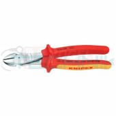 7406160 KNIPEX Kleště štípací stranové silné do 1000V, dvoukomponentní rukojeti, délka 160mm
