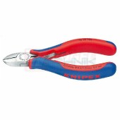 7612125 KNIPEX Kleště štípací malé s fazetou pro elektroniku, dvoukomponentní rukojeti, délka 125mm