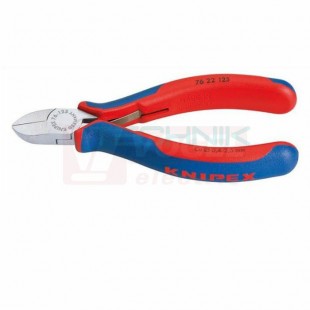 7622125 KNIPEX Kleště štípací malé bez fazety, dvoukomponentní rukojeti, délka 125mm
