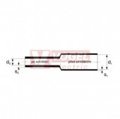 PBF 102/51 ČE Smršťovací trubice 2:1, polyetylen, tenkostěnná, lesklá (4") černá