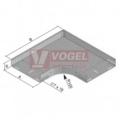 Koleno ploché 90° 250x 50 NO 90x50x250 S zinkování