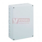 PC 2518-6f-m Plastová krabice TK 254x180x63mm, víko šedé, předlisy, IP66, RAL7035, polystyrol