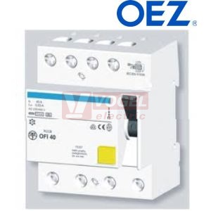 Chránič 3P+N  40A 300mA, OFE40/4/300/AC OFE40 (6kA)   DOPRODEJ