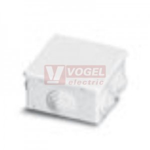 Krabice  80x 80x 40mm, IP44 (00810) termoplast, gum.vývodky