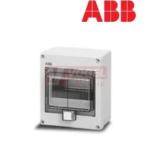 Rozvodnice   6M IP55 1ř Europa   12646 povrchová/průhl.dveře, plastová šedá RAL7035 (bez N a PE svorek)