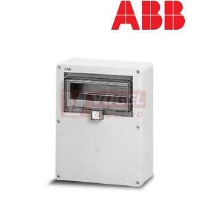 Rozvodnice  10M IP55 1ř Europa   12654 povrchová/průhl.dveře, plastová šedá RAL7035 (bez N a PE svorek)