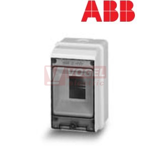 Rozvodnice   2M IP65 1ř Fly      12742 povrchová/průhl.dveře, plastová šedá RAL7035