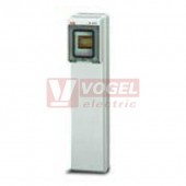 Rozvodnice zásuvková  4M IP65 (ABB 13200) nástěnná, průhl.dvířka, rozměr švh 136x540x140mm, RAL7035 - VÝROBA UKONČENA bez náhrady