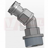 PG 16 vývodka PAAOG-17P16 úhlová 45°, šedá, s vnějším závitem, IP54, PA6, pro chráničku NW17