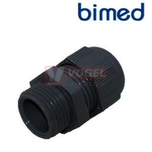 PM 12x1,5 vývodka BM-2S  IP68 PA6 černá RAL9005, 3-6,5mm, závit 8mm