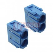 09140024501 vložka konektoru modrá, pro 2 pneumatické kontakty vnitř.průměr 6mm (pro V i Z) (Han Modular)