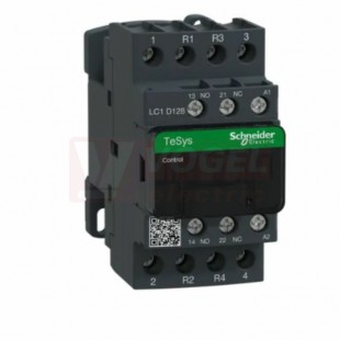 LC1D128D7     Stykač 4P 2Z+2V  25A AC-1, 42V AC, pom.kont. 1"Z"+1"V" šroub.svorky