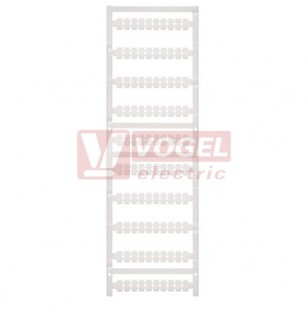 MF 9/6 MC NE ws MultiCard, štítek bez potisku, bílý, š6mm x v9mm, Wago, Legrand, PA66 (1816290000)