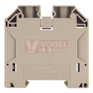 WDU 50N svorka řadová, nízká, béžová, šroubové připojení, 1000V/150A, š=18,5mm (1820840000)