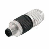 SAISGI-P-3A-5.5/8-M12 (st.zn SAIS-3-4-5-IDC(0.75)M12) konektor M12/3pin/vidl/přímý, plast.tělo s kov.vývodkou, A-kódování, spojení posunutí izolace, pro montáž 0,34-0,75mm2, sevření 5,5-8mm, IP67 (1852720000)
