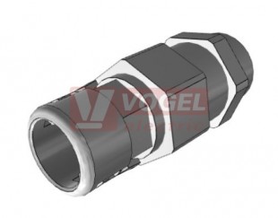 PM 32x1,5 vývodka PAGOG-29M32ZA, přímá, šedá, IP54, PA6 + těs.výv.kabelu, pro chráničku NW29