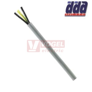 YY-JZ  3x 2,50 kabel flexibilní PVC šedý, číslované žíly se ZŽ