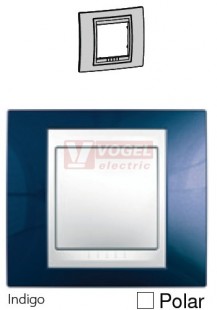 MGU6002842 Unica Plus - Krycí rámeček jednonásobný, Indigo/Polar