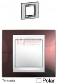 MGU6002851 Unica Plus - Krycí rámeček jednonásobný, Teracota/Polar