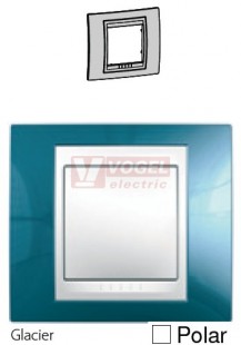 MGU6002854 Unica Plus - Krycí rámeček jednonásobný, Glacier/Polar