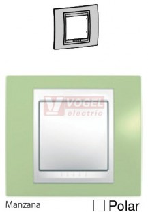 MGU6002863 Unica Plus - Krycí rámeček jednonásobný, Manzana/Polar
