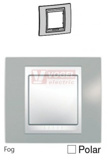MGU6002865 Unica Plus - Krycí rámeček jednonásobný, Fog/Polar