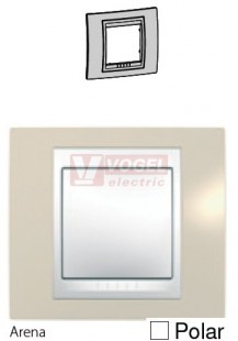 MGU6002867 Unica Plus - Krycí rámeček jednonásobný, Arena/Polar