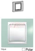 MGU6002870 Unica Plus - Krycí rámeček jednonásobný, Aqua/Polar
