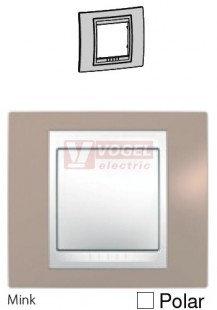 MGU6002874 Unica Plus - Krycí rámeček jednonásobný, Mink/Polar