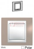 MGU6002874 Unica Plus - Krycí rámeček jednonásobný, Mink/Polar