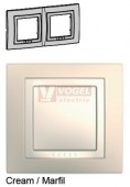 MGU2004559 Unica Basic - Krycí rámeček dvojnásobný, Cream/marfil