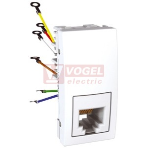 MGU349118 Unica - Zásuvka telefonní RJ12, 6 kontaktů, 1 modul, Polar