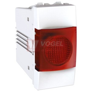 MGU377518R Unica - Indikační světlo červené, 1 modul, Polar