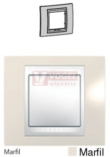 MGU600225 Unica Plus - Krycí rámeček jednonásobný, Marfil