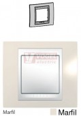 MGU600225 Unica Plus - Krycí rámeček jednonásobný, Marfil