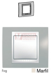 MGU6002565 Unica Plus - Krycí rámeček jednonásobný, Fog/Marfil