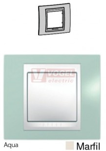 MGU6002570 Unica Plus - Krycí rámeček jednonásobný, Aqua/Marfil